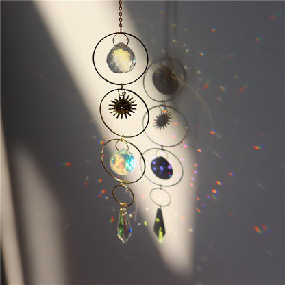 Moon Sun Star Catcher Hoop Celestial Rainbow Maker