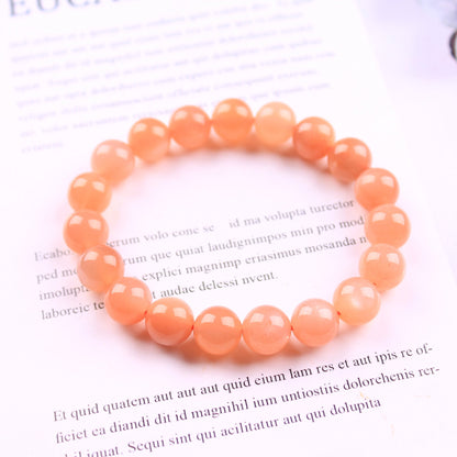 Pulsera de piedra solar y luz de luna naranja