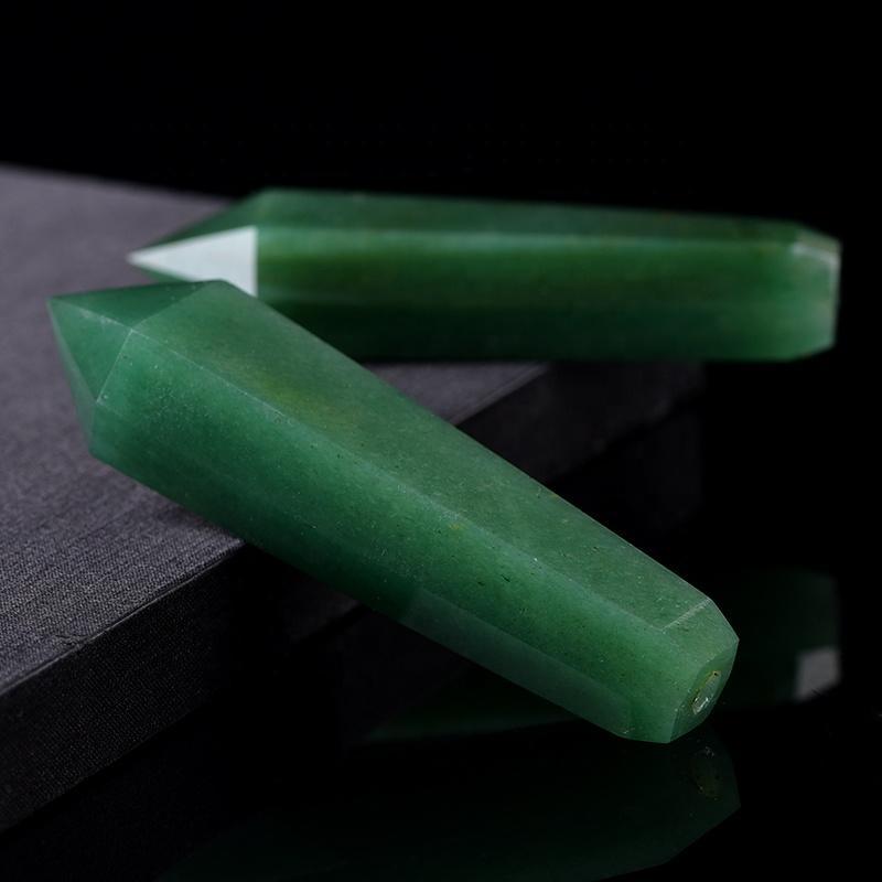 Green Aventurine Crystal Pipe