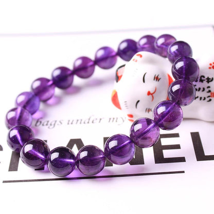 [Amethyst] Uruguay Intense Purple Quality Bracelet