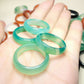 Natural Agate Band Ring for Women Colorful Agate Rings for Girls Gifts