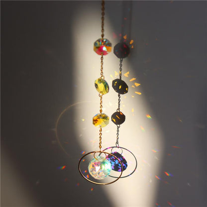 Moon Sun Star Catcher Hoop Celestial Rainbow Maker