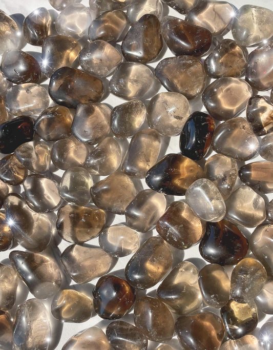 SMOKY QUARTZ TUMBLED STONE