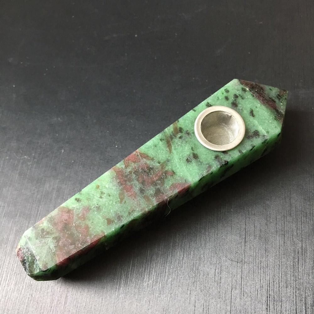 Natural Ruby Crystal Pipe