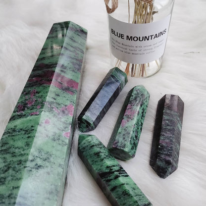 Beautiful Natural Ruby Zoisite Crystal Point