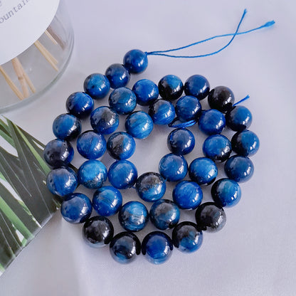 Blue Tiger Eyes Loose Round Beads For Jewelry Making