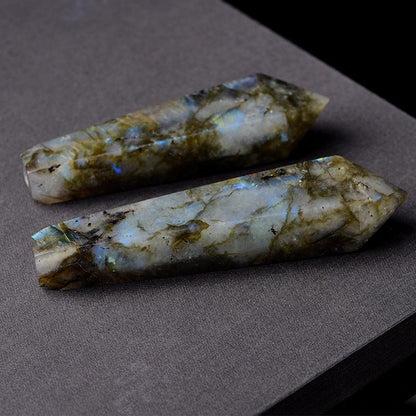 Natural Labradorite Crystal Pipe