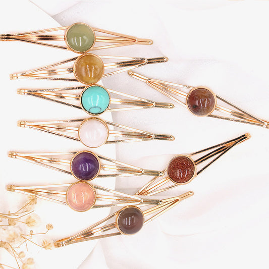 Hair Accessories Gemstone Hairpins Handmade Natural Crystal Accessories Hair Pins