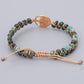 Tree of Life Turquoise Stone Bracelet Handmade Braided Layered Bead Bracelet