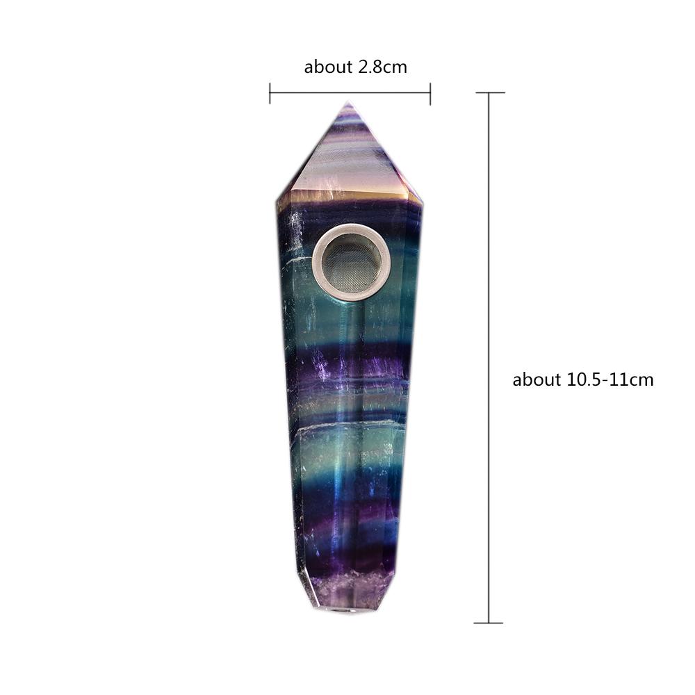 Natural Rainbow Fluorite Pipe