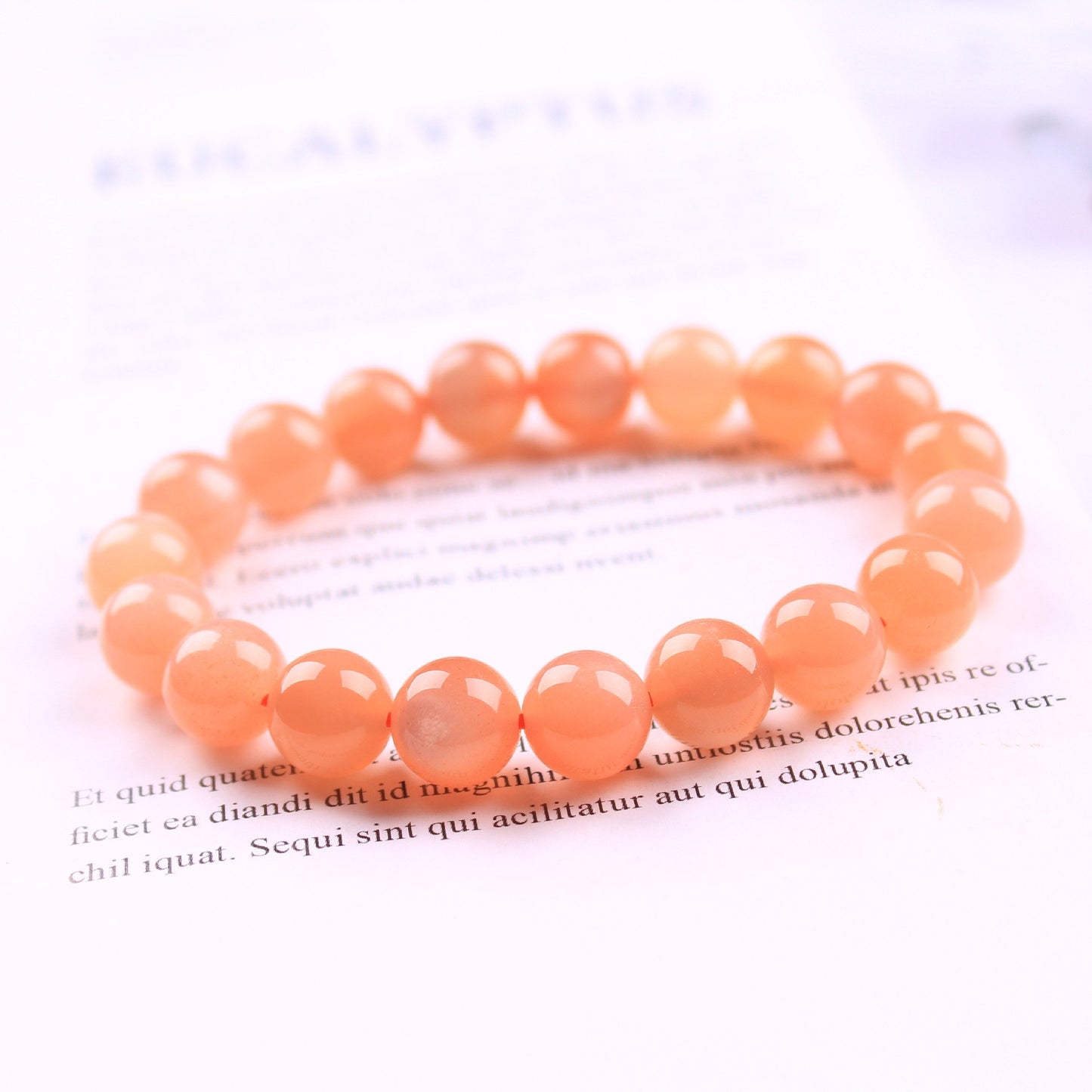 Orange Moonlight+Sunstone Bracelet