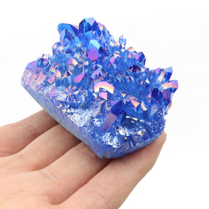 Natural Aura Clear Quartz Rainbow Crystal Cluster Angel Aura Raws Quartz Cluster