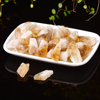 Natural Citrine Crystal Point Raw Stones