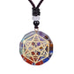 Orgonite Pendant Om Symbol Necklace Chakra Healing Energy Necklace Meditation Jewelry