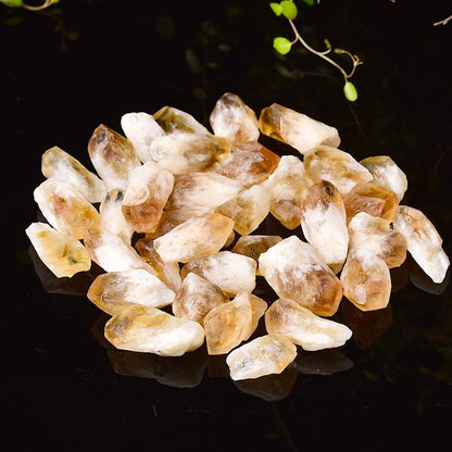 Natural Citrine Crystal Point Raw Stones