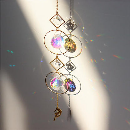 Moon Sun Star Catcher Hoop Celestial Rainbow Maker