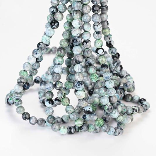 Tree Agate Beads for Jewelry Making