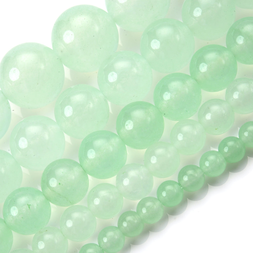 Green Chalcedony Jades Bead for Jewelry Making