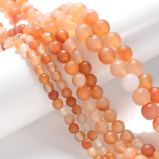 Orange Jades Stone Beads for Jewelry Making