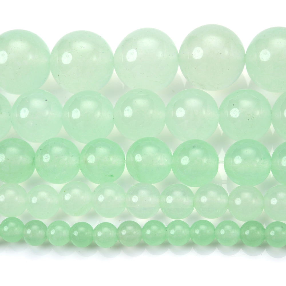 Green Chalcedony Jades Bead for Jewelry Making