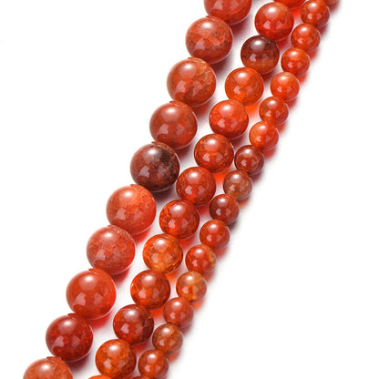 Red Agates Onyx Beads for Jewelry Making