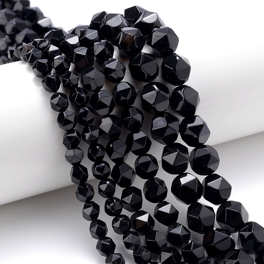 Black White Dragon Vein Agate Beads for Jewelry Making