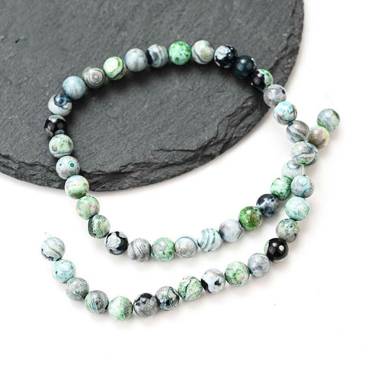 Tree Agate Beads for Jewelry Making