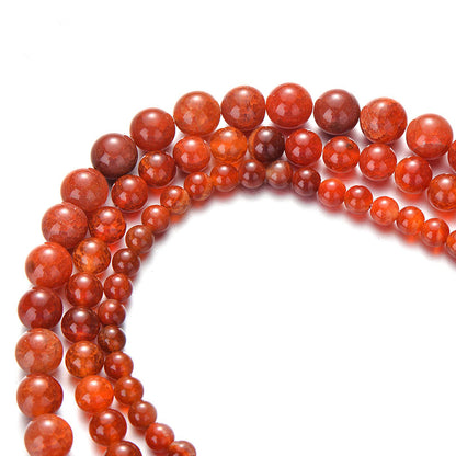 Red Agates Onyx Beads for Jewelry Making