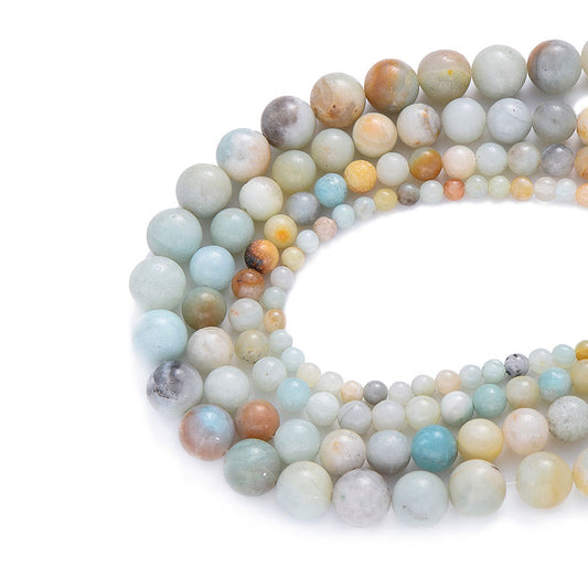 Natural Amazonite Beads Colorful for Jewelry Making