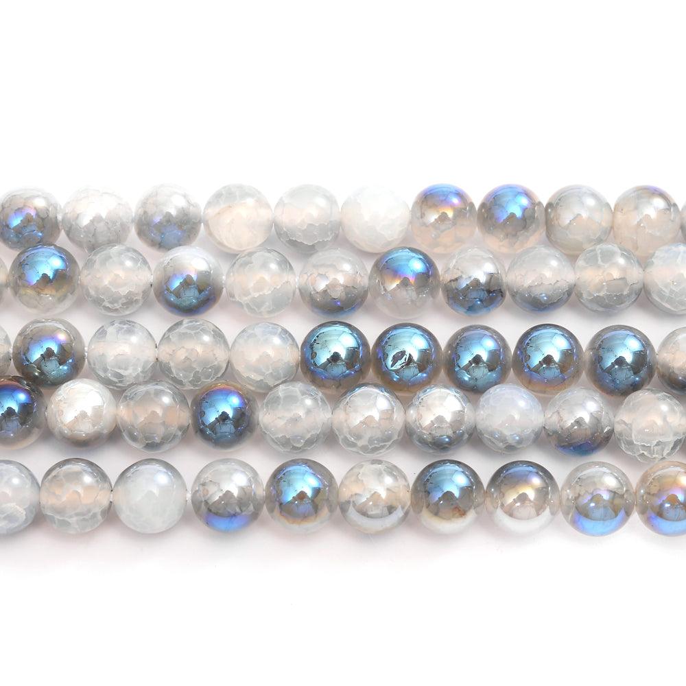 Aura Agate Cracked Bead for DIY Jewelry Making