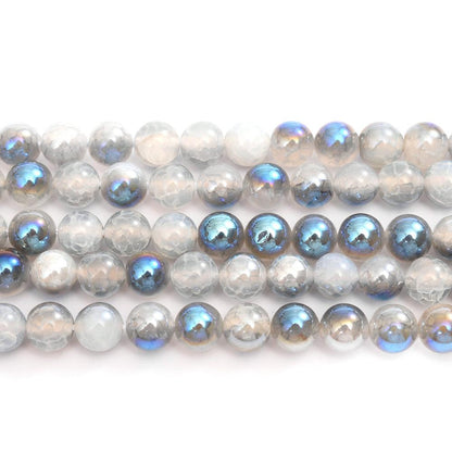 Aura Agate Cracked Bead for DIY Jewelry Making