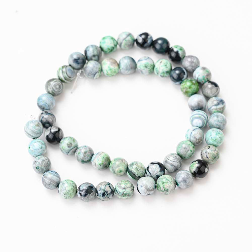Tree Agate Beads for Jewelry Making