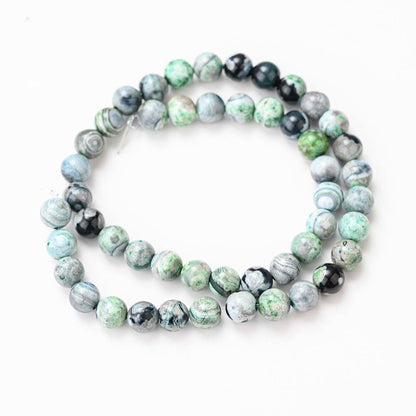Tree Agate Beads for Jewelry Making