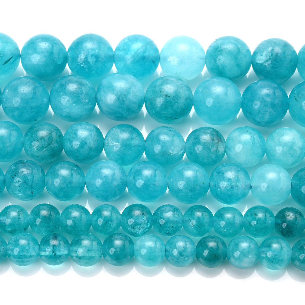 Blue Amazonite Stone Beads for Jewelry Making