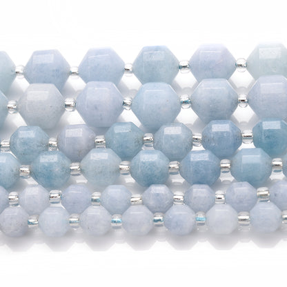Olive Aquamarine Chalcedony Bead for Jewelry Making