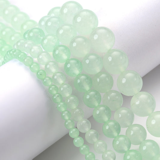 Green Chalcedony Jades Bead for Jewelry Making