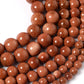 Gold Sandstone Beads for Jewelry Making