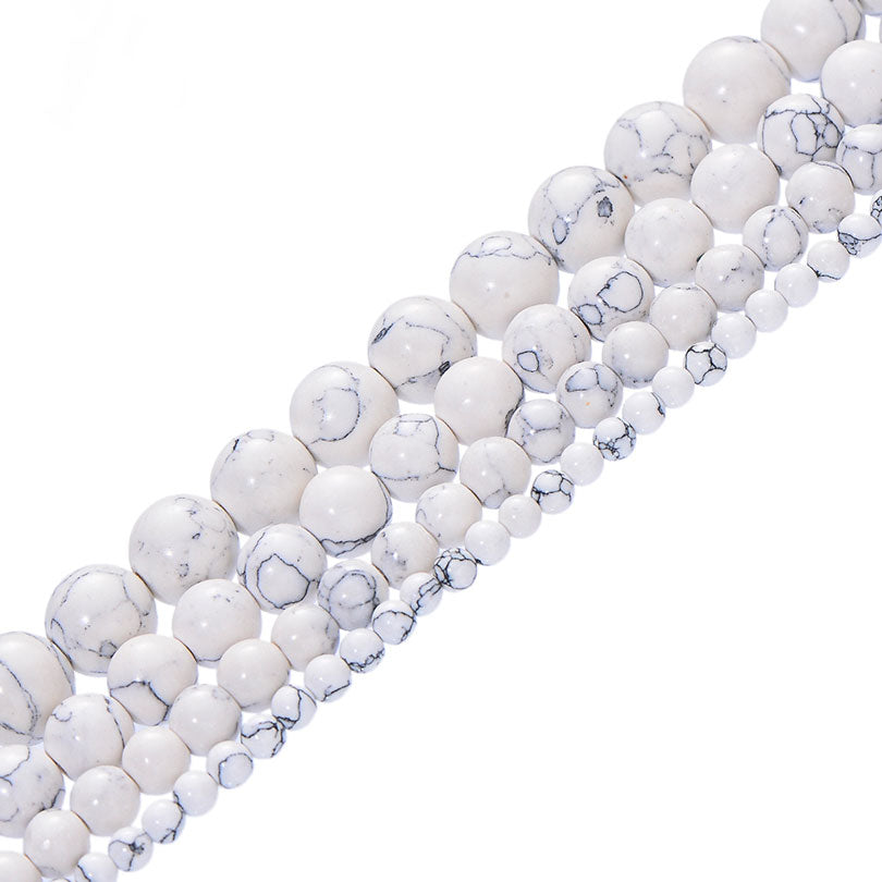 Synthetic White Turquoise Beads for Jewelry Making