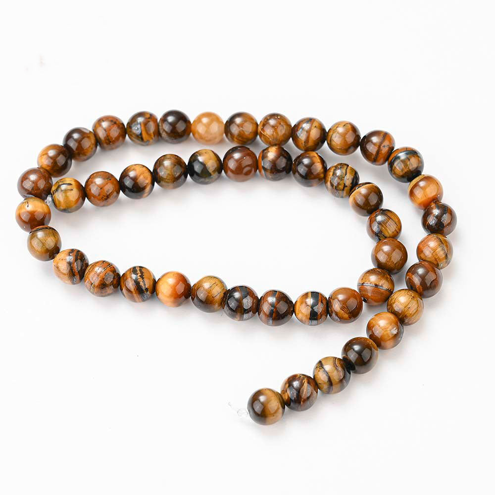 Brown Tiger Eye Round Beads for Jewelry Making