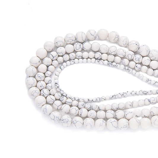 Synthetic White Turquoise Beads for Jewelry Making