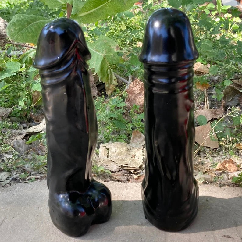 Natural Polished Stone Hand Carving Ding Ding Quartz Crystal Penis