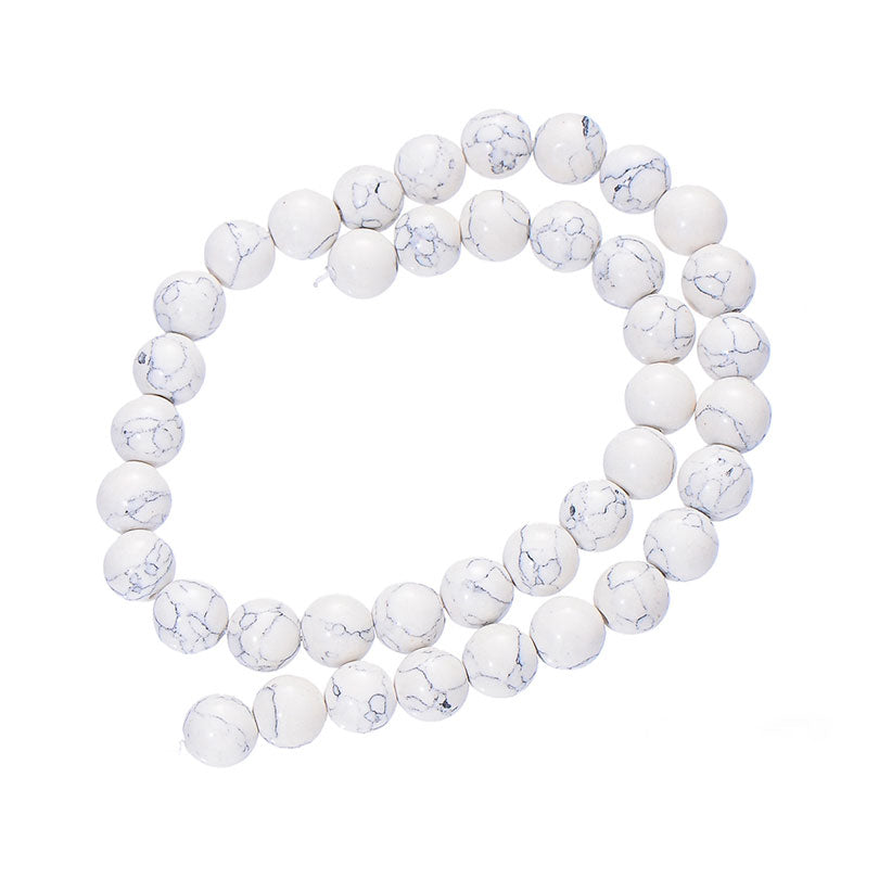 Synthetic White Turquoise Beads for Jewelry Making