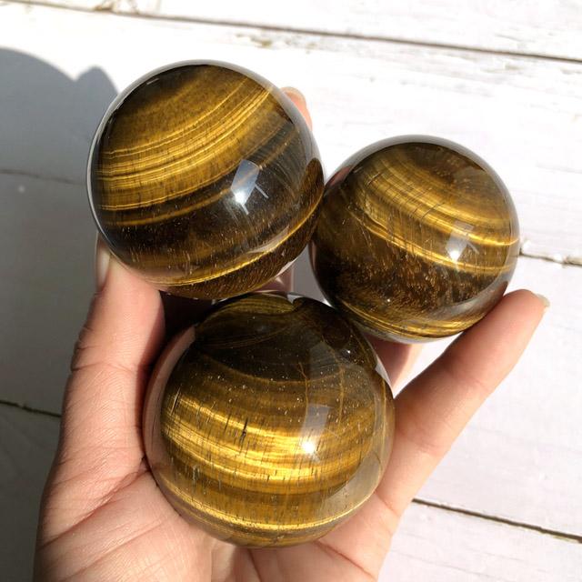 Natural Yellow Tiger Eye Sphere