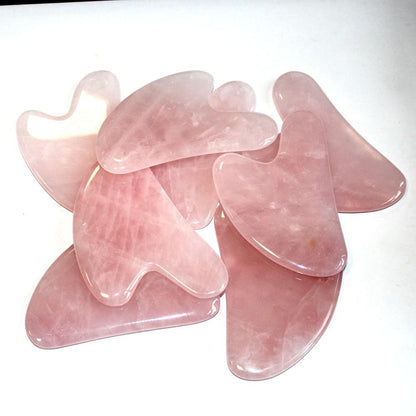 Natural Rose Quartz Scrapping Plate