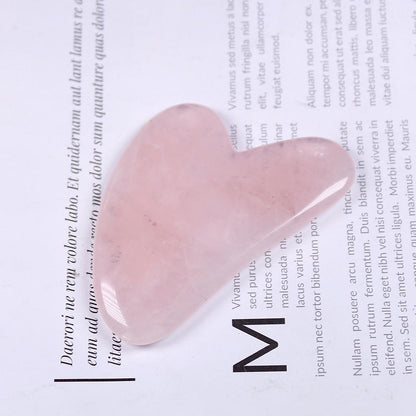 Natural Rose Quartz Scrapping Plate