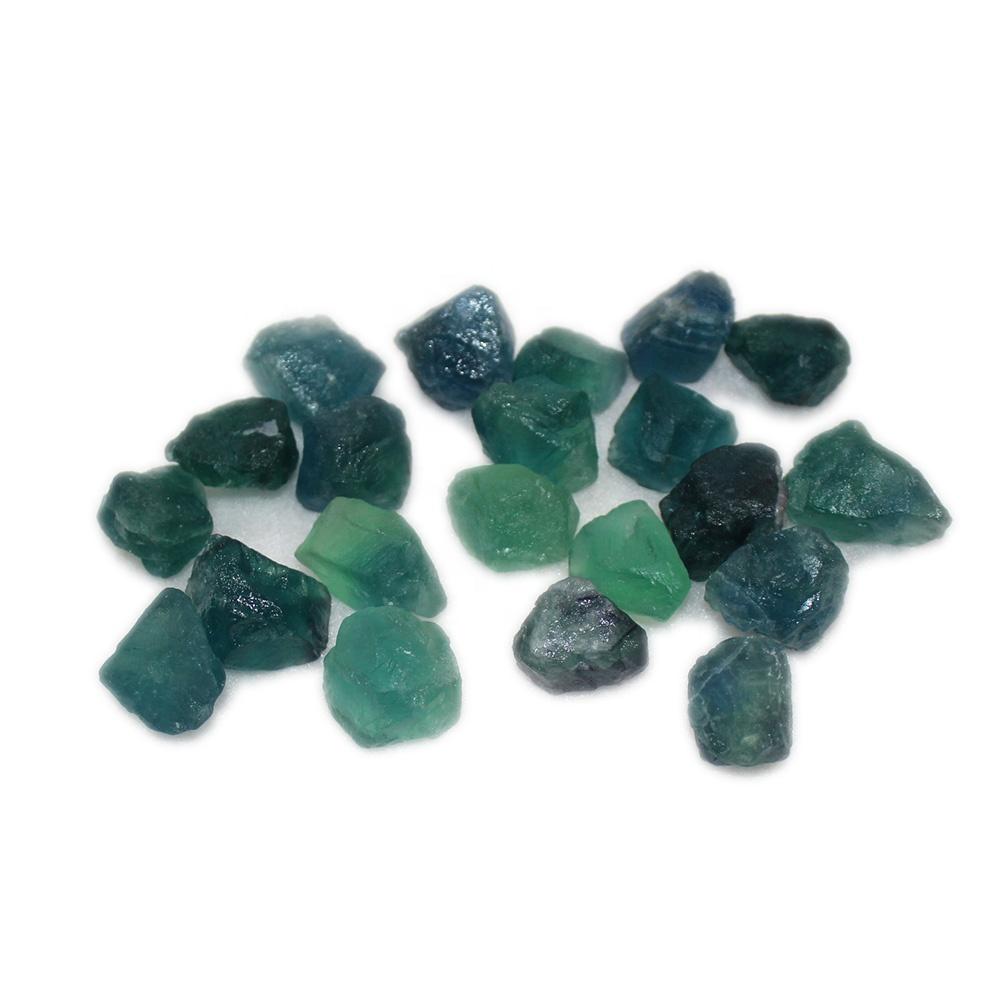 Natural Green Fluorite Raw Tumbled Stone