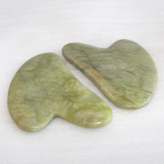 Natural Xiuyu Green Jade Scrapping Plate