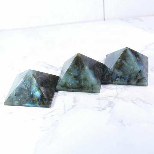 Natural Labradorite Crystal Pyramid