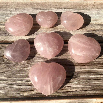 Natural Rose Quartz Heart