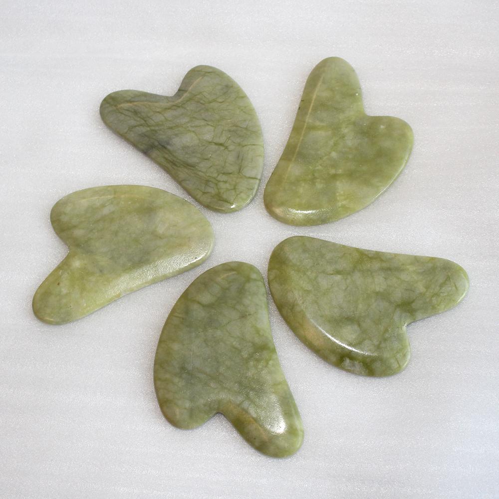 Plato para raspar jade verde natural Xiuyu